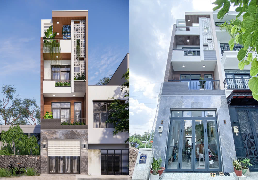  Nhà trệt 2 lầu sân thượng 4x16m, CĐT anh Hùng – Bình Tân