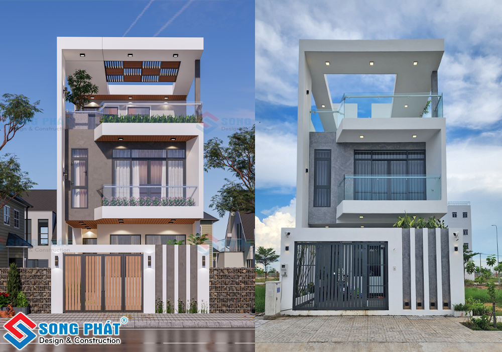 Nhà trệt 1 lầu sân thượng diện tích 6x19m CĐT anh Phong – Tỉnh Long An