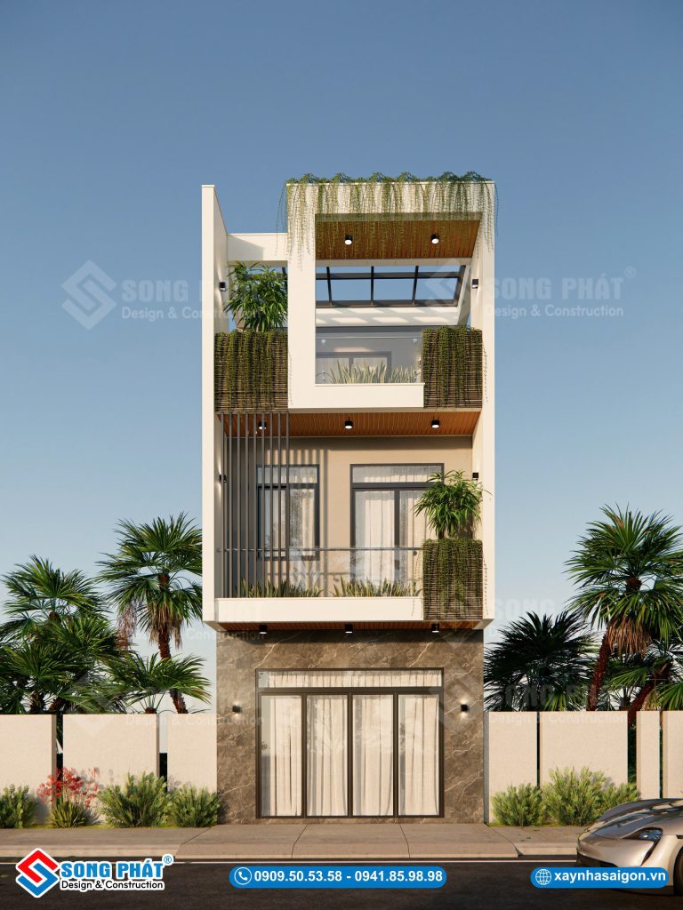 Nhà ống 2 tầng 5x23m - công trình của chủ đầu tư anh Tòng - Bình Chánh