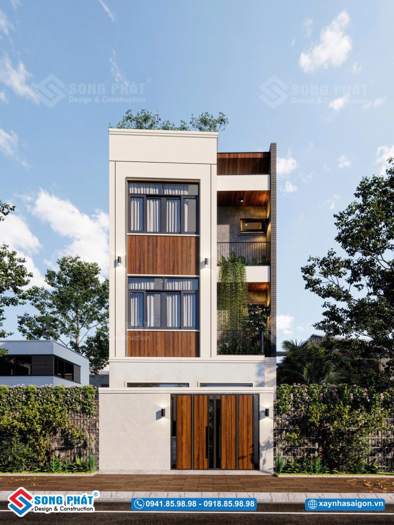 Nhà 1 trệt 2 lầu sân thượng 106m2, CĐT Chú Thà – Tân Phú