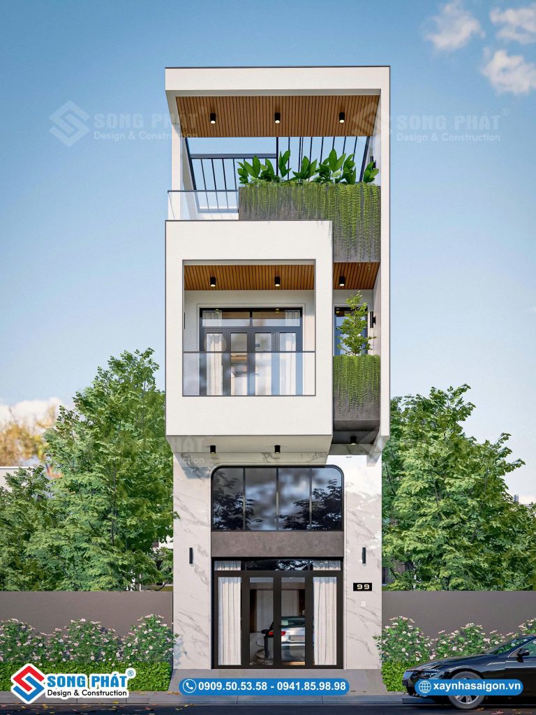 Nhà 1 trệt 2 lầu 5x20m – CĐT Anh Khánh – Long An