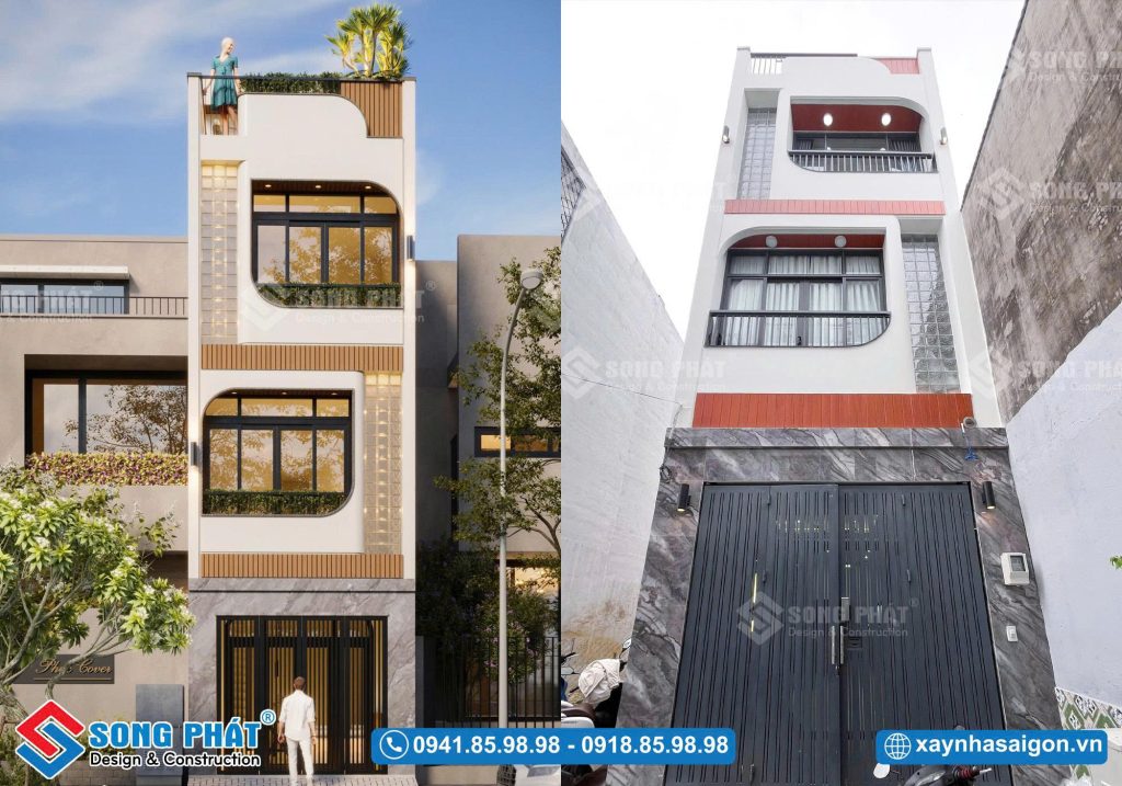Nhà 1 trệt 2 lầu sân thượng 3.8×11.7m, CĐT Chị Điệp – Gò Vấp