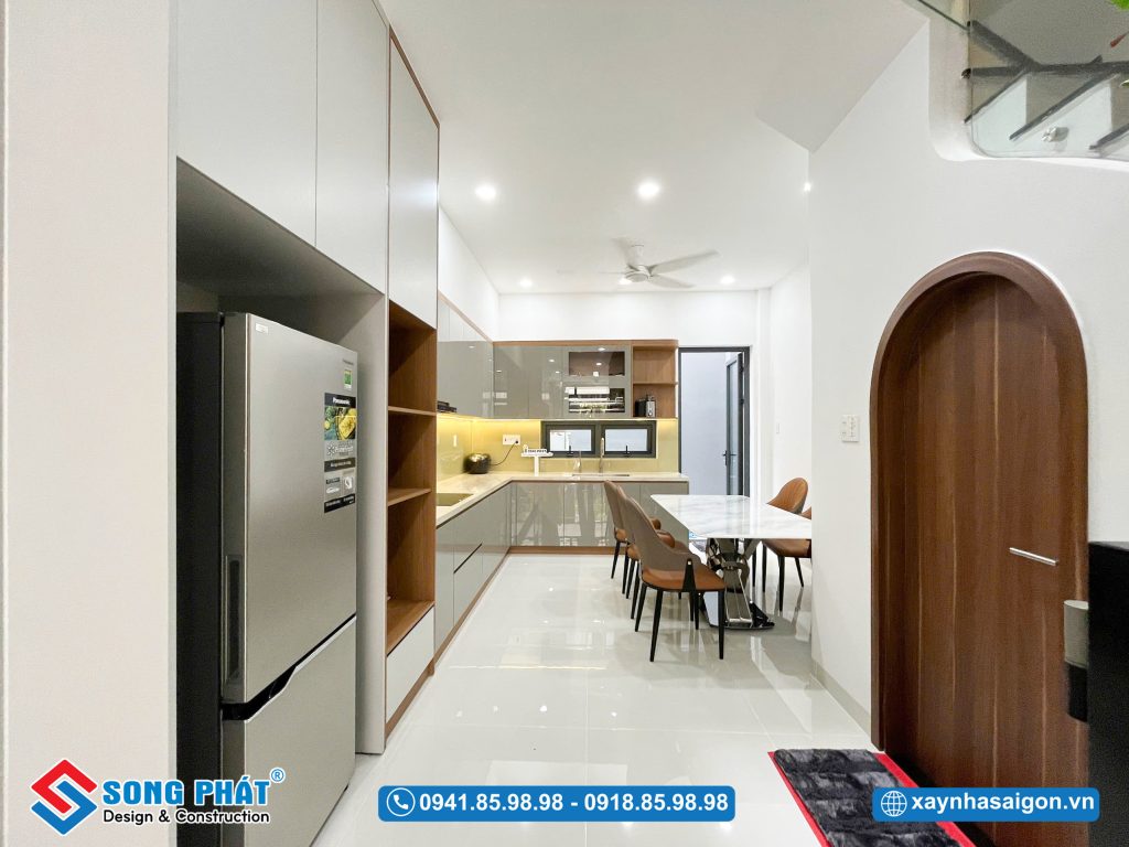 Không gian gọn, tối ưu diện tích 4x16m.