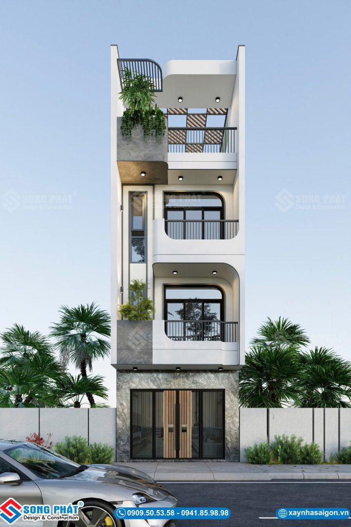 Nhà 1 trệt 2 lầu sân thượng 4.5x20m, CĐT Anh Tịnh – Bình Dương