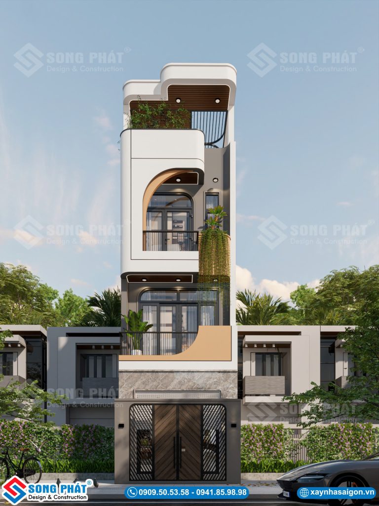 Nhà 1 trệt 2 lầu sân thượng 4x16m, CĐT Anh Thư – Tân Phú