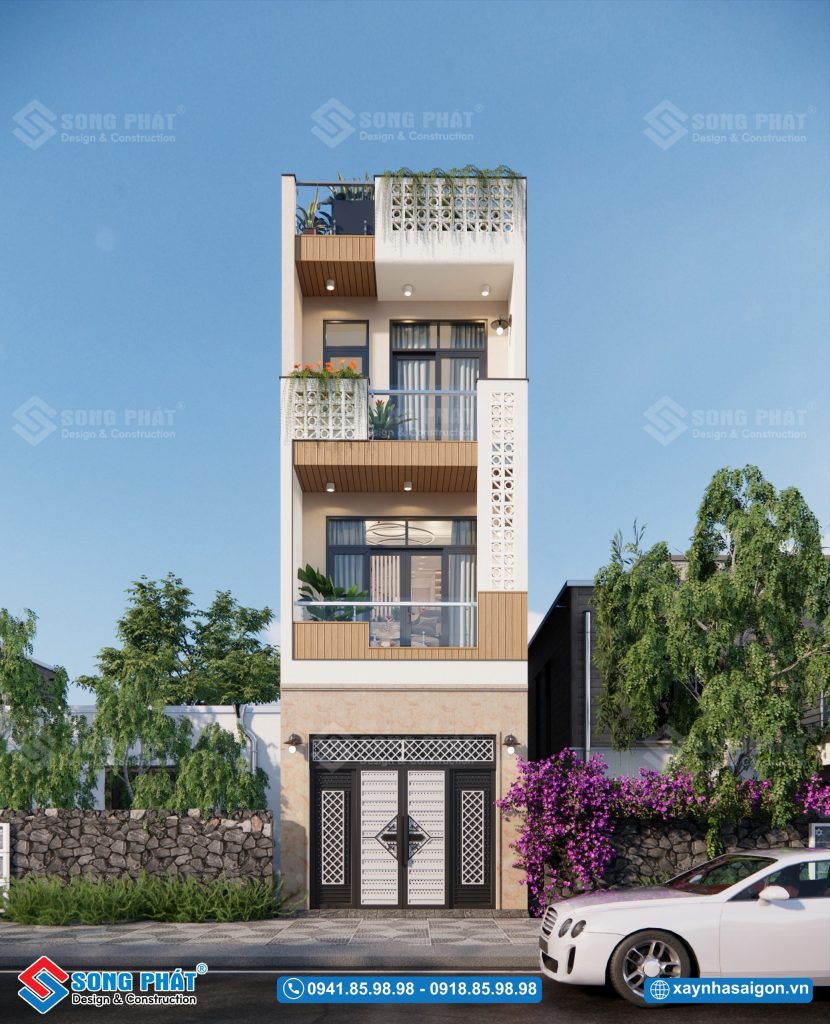 Nhà trệt 2 lầu sân thượng 3.8x15m, CĐT Chị Bé – Tân Bình