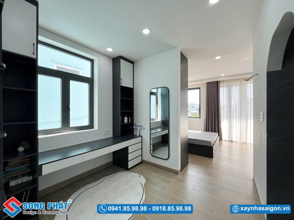 Tủ trang điểm kết hợp tủ quần áo tạo sự đồng nhất