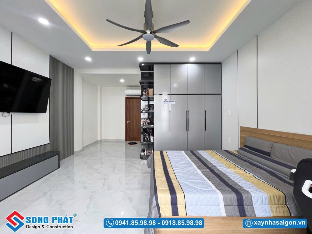 Bố cục phòng ngủ tối ưu cho sinh hoạt, hạn chế chi tiết thừa