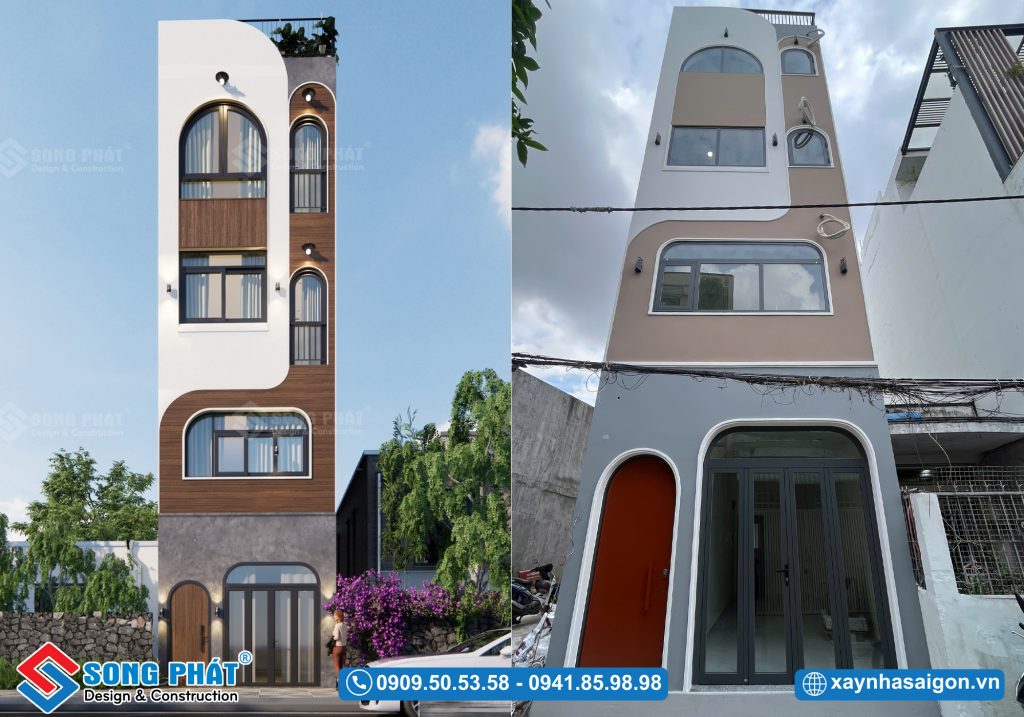 Nhà 4 tầng 4x17m kết hợp kinh doanh tại Tân Phú
