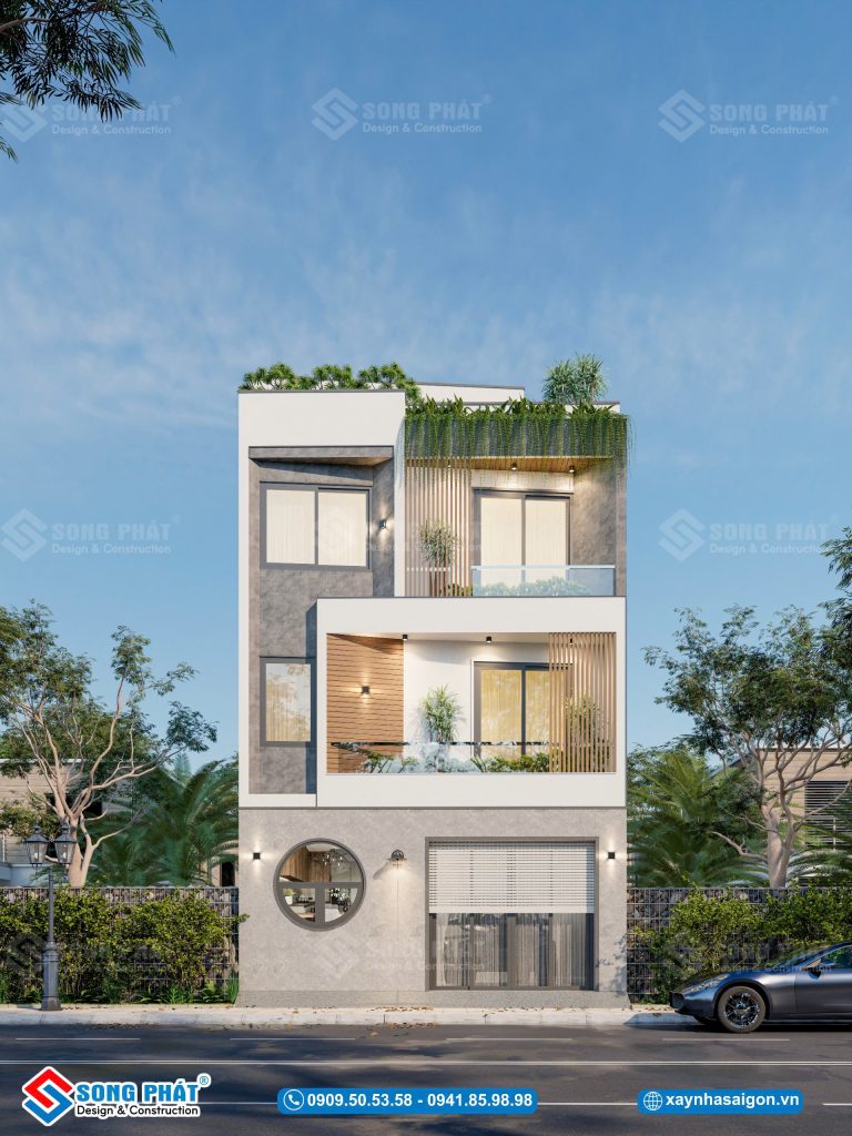 Nhà trệt lửng 2 lầu 4x16m, CĐT Chị Nhi – Quận 7.