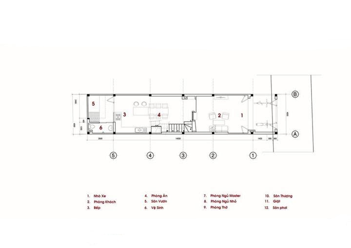 nhà ống 2,5 tầng diện tích 4x18m