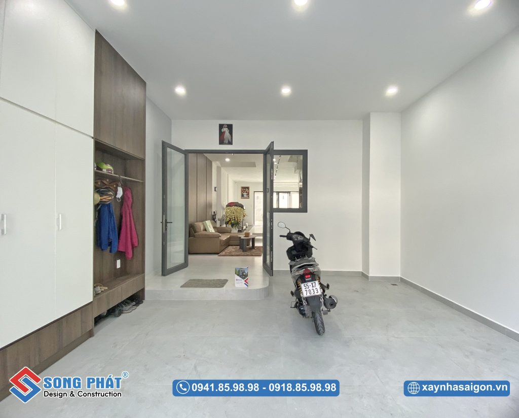 Khu vực để xe rộng rãi