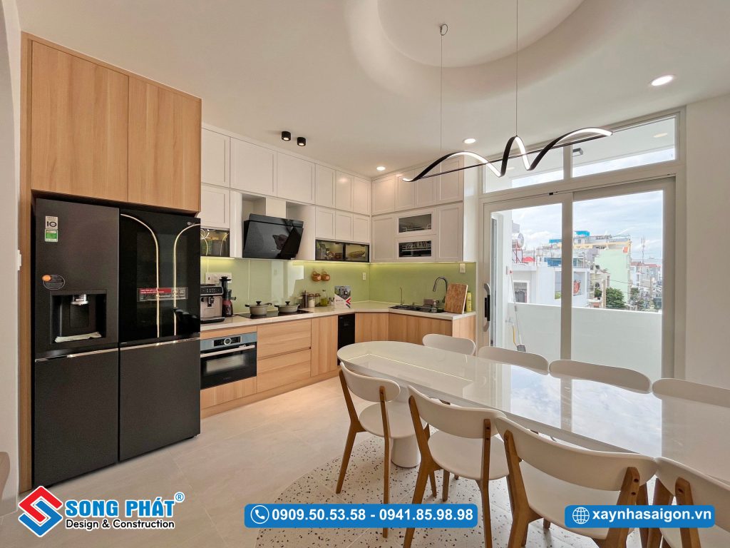 Sự kết hợp giữa yếu tố thiết kế mà công năng mang đến một thiết kế phòng bếp đẹp àm chủ đầu tư nào cũng mong muốn