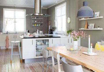 sắp xếp không gian bếp gọn gàng