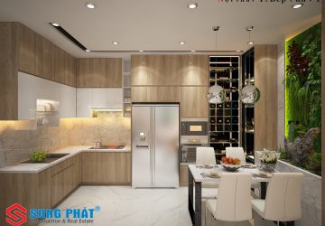 Mẫu thiết kế bếp chữ L đẹp