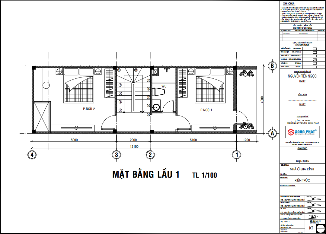 nhà phố 1 trệt 1 lầu sân thượng phong cách cổ điển