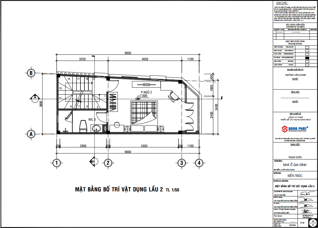 xây dựng nhà phố 1 trệt 2 lầu tại quận 5