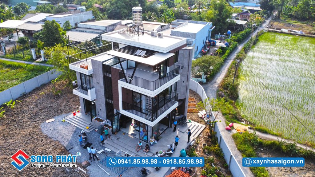 Nhà phố không gian mở của anh Hiếu sau khi hoàn thiện
