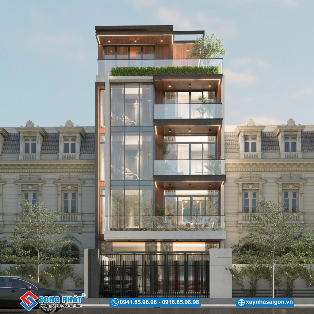 Nhà 1 trệt 3 lầu sân thượng 8x20m có thang máy kính, CĐT Chị Trang – Bình Tân