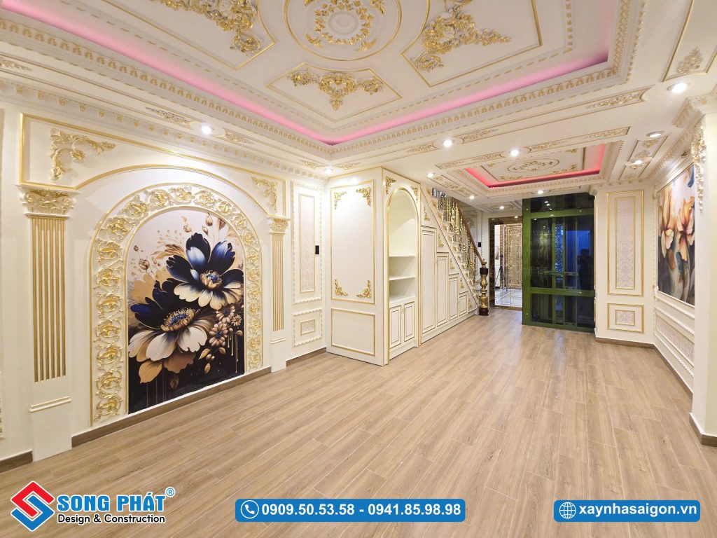Khu vực phòng chưa đồ tại tầng trệt