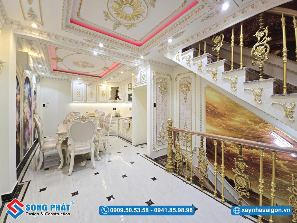 Thiết kế bếp mang đậm vẻ đẹp tân cổ điển