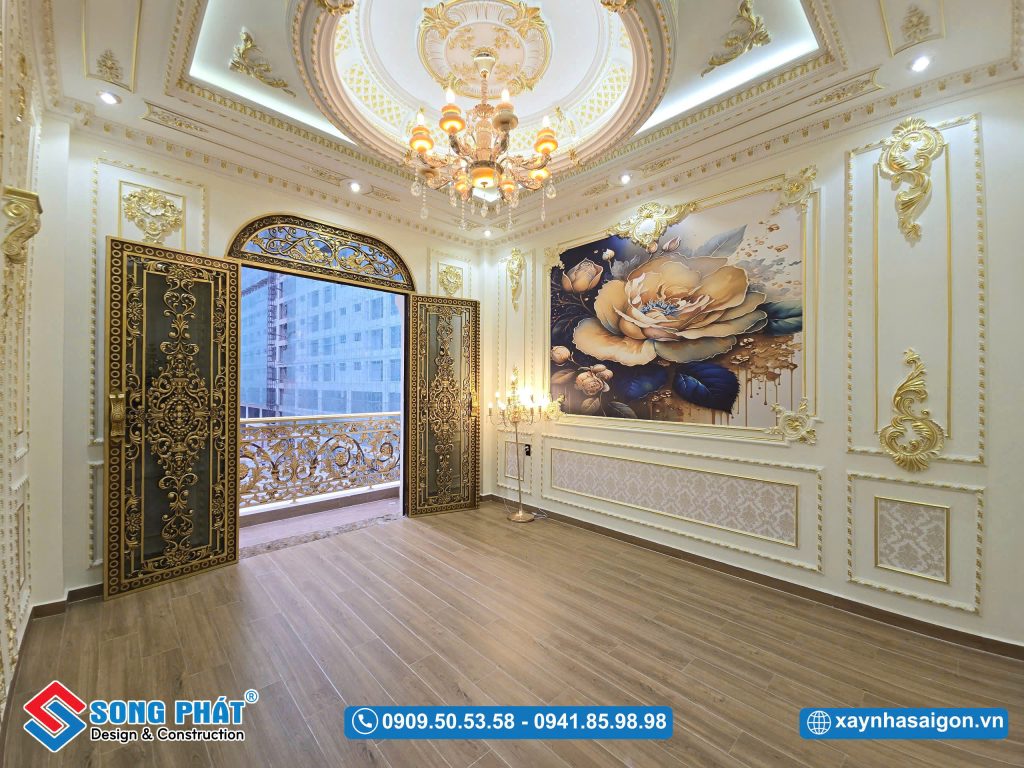 Hệ cửa lớn ra ban công mang đến cảm giác thoáng sáng