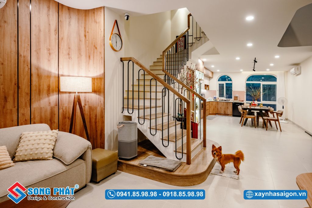 Không gian phòng khách ánh lên vẻ đẹp tinh tế