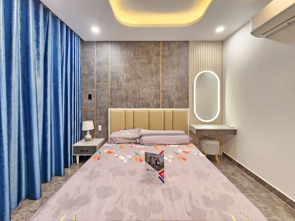 Sơn heieuj ứng bê tông tăng thẩm mỹ cho không gian phòng ngủ
