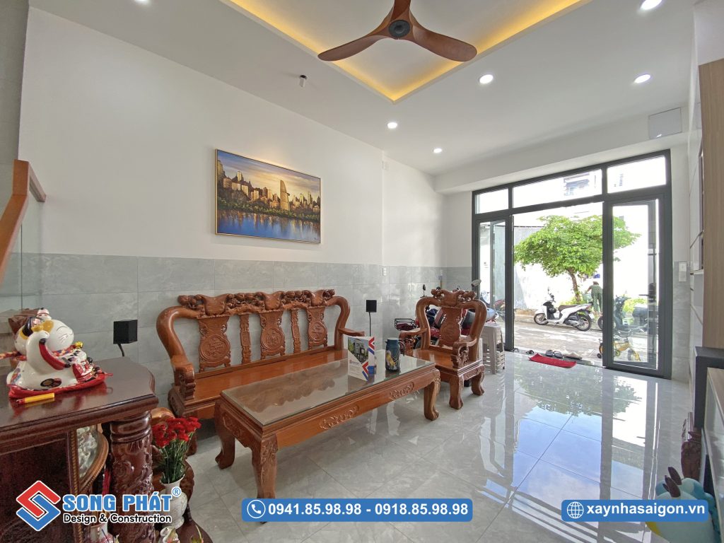 Không gian phòng khách thoáng sáng