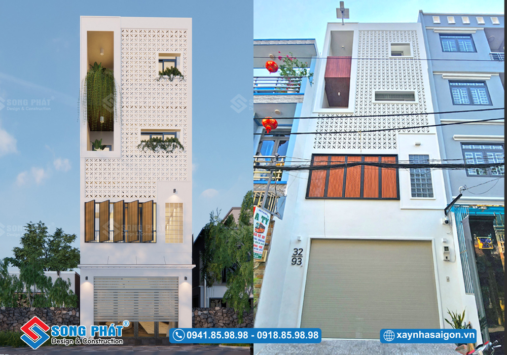 Nhà phố 4 tầng 5x18m, CĐT chị Trang - Tân Bình