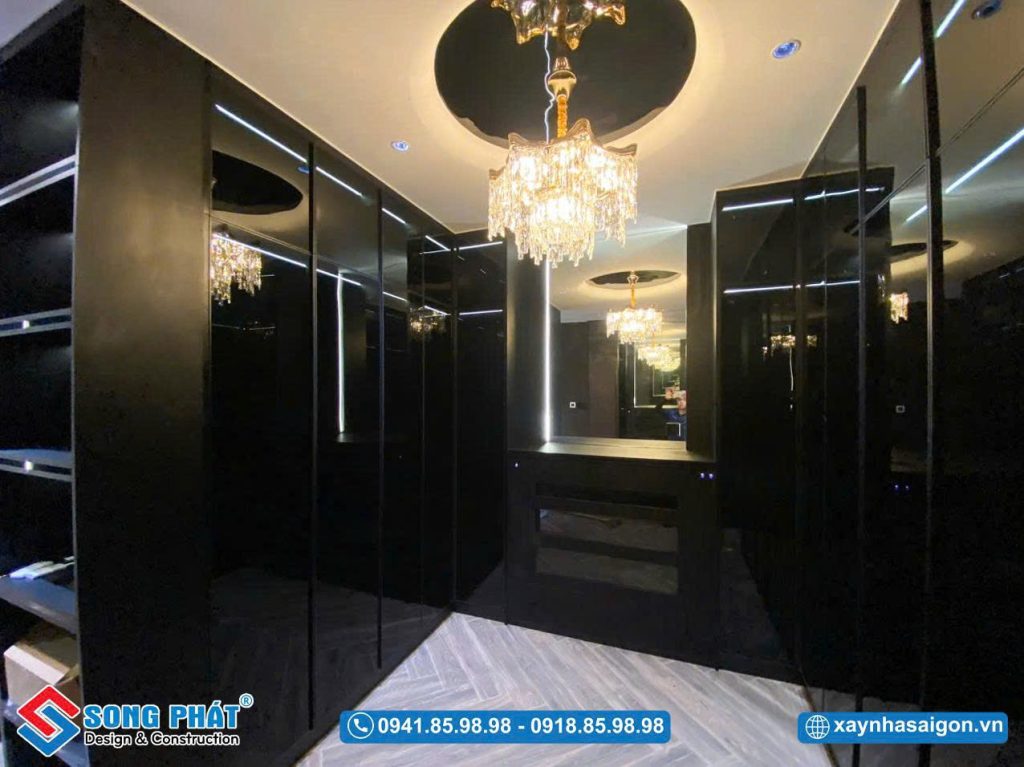Tủ quần áo thiết kế hiện đại, tối ưu công năng và gọn gàng tinh tế.