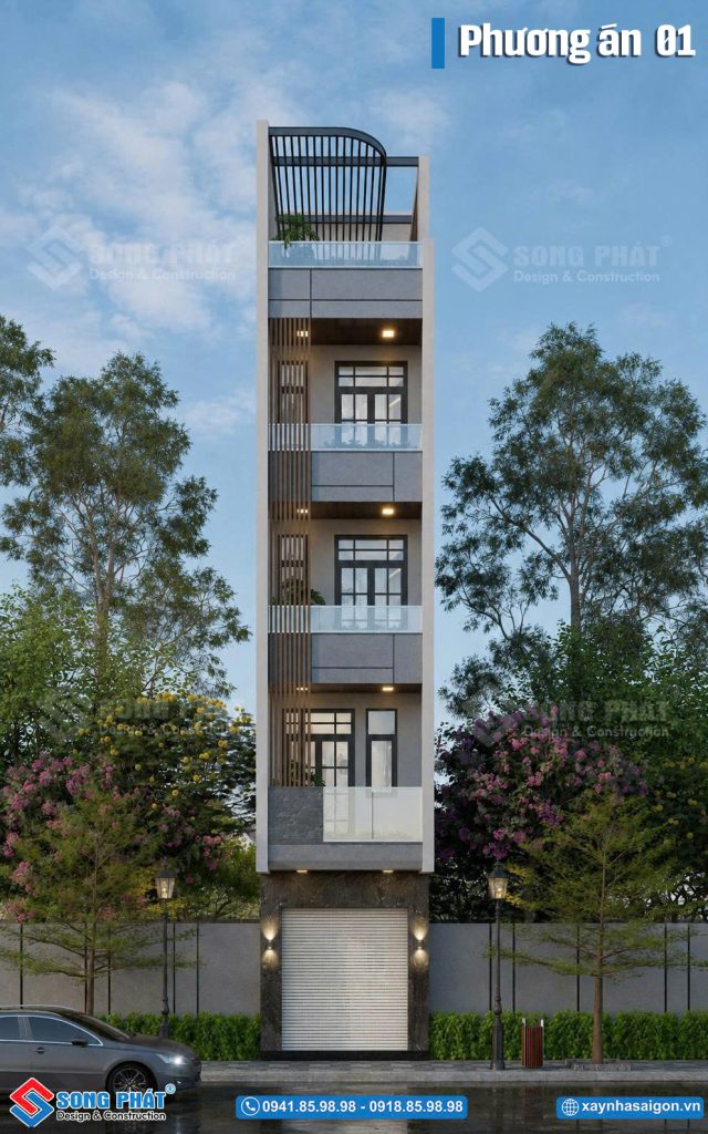 Phương án mặt tiền 1.