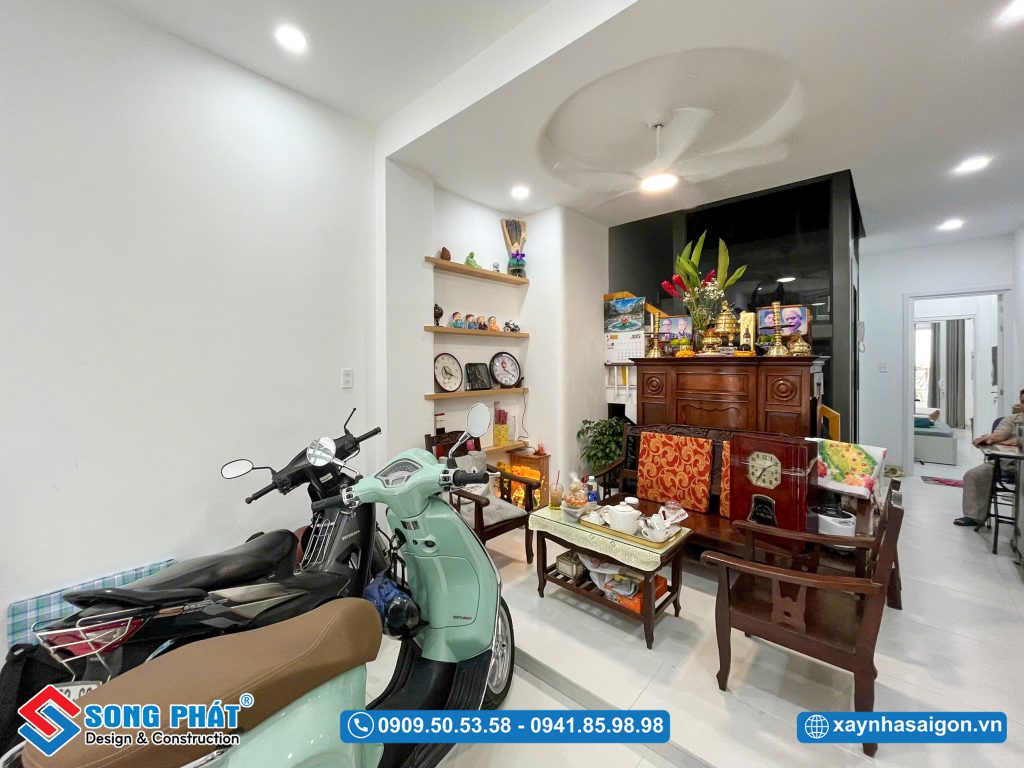 Không gian phòng khách bố trí cổ điển 