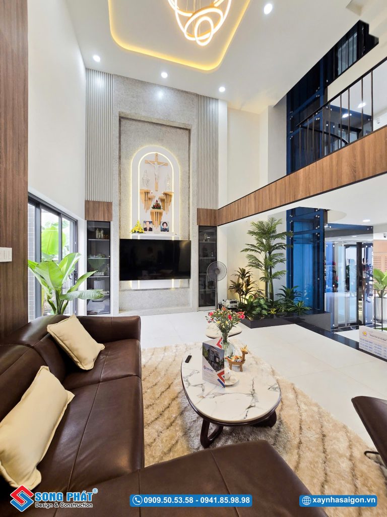 Kết cấu ngôi nhà rộng mở