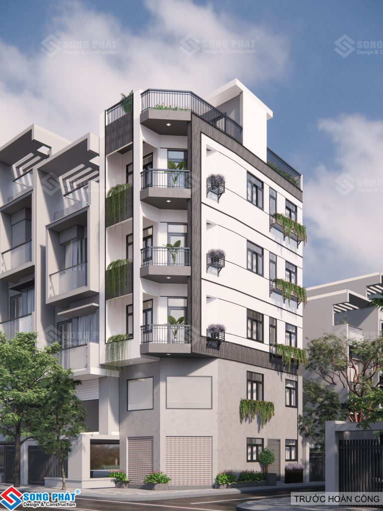 Nhà 2 căn liền kề mang chút hơi thở tân cổ điển nhẹ nhàng.