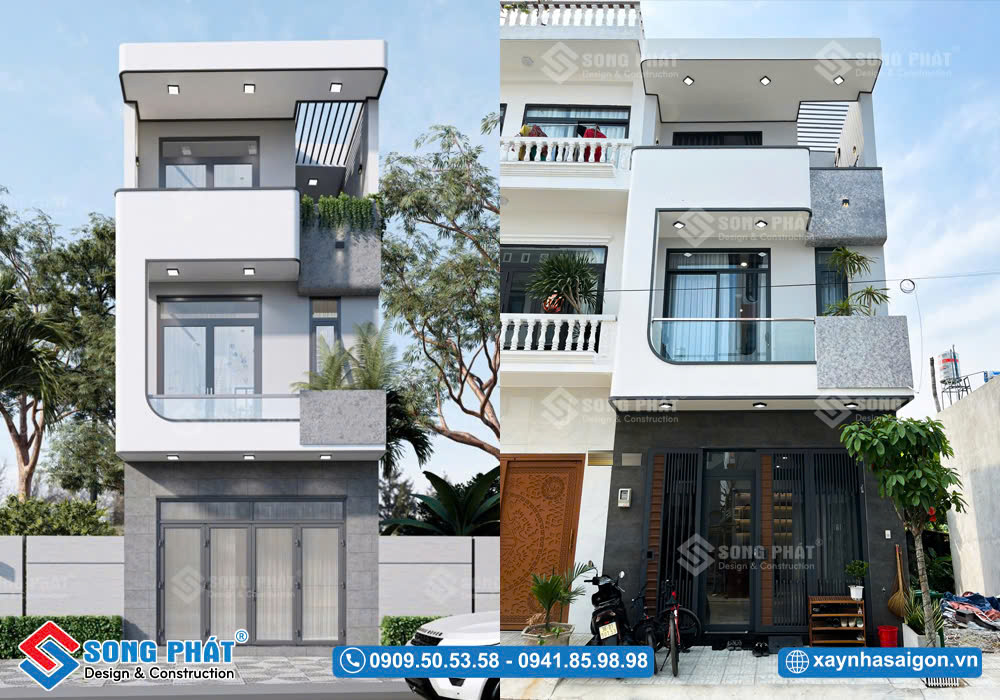 Mẫu nhà phố đẹp 50m2 của gia đình chị Hằng - Quận 12