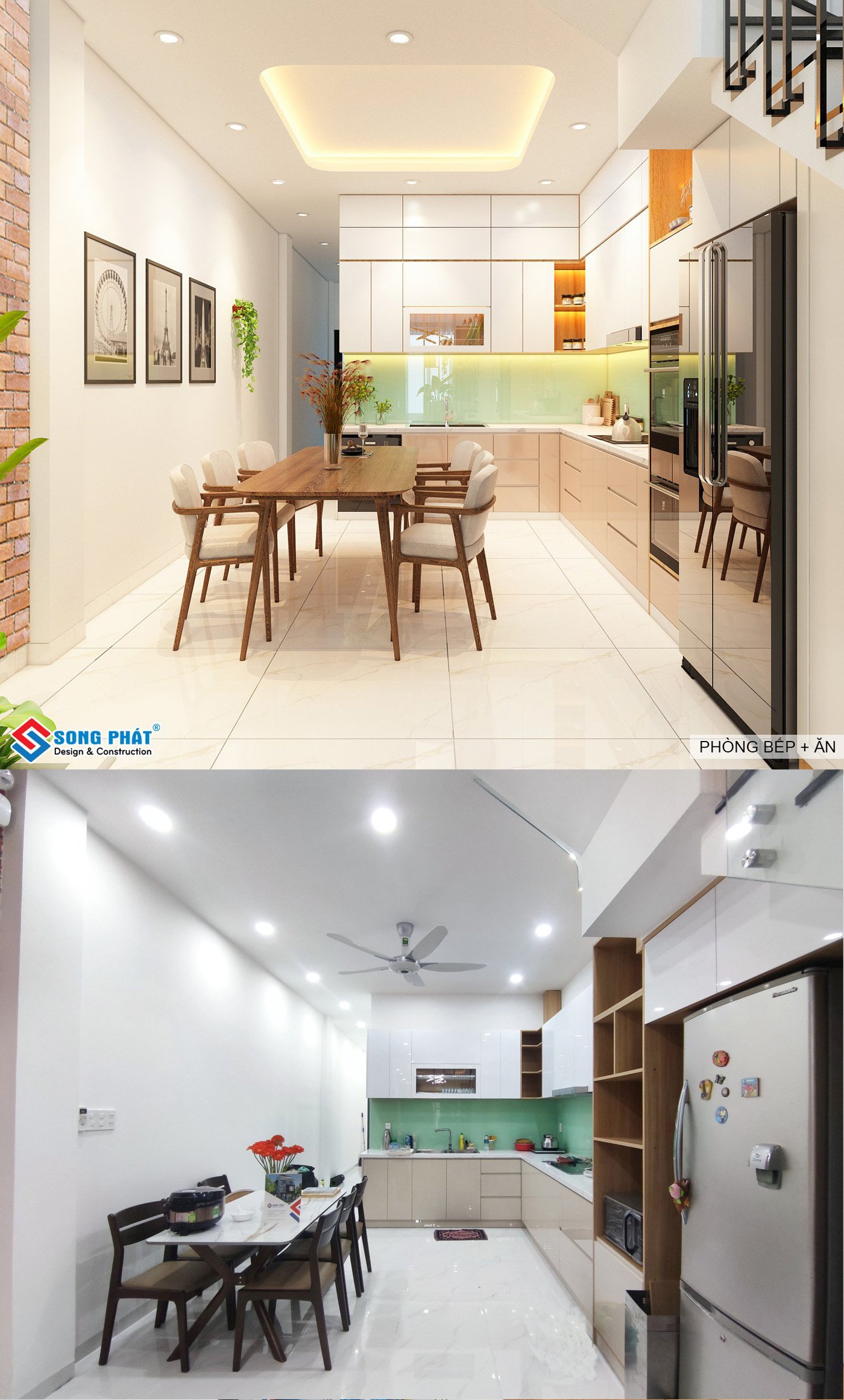 Thiết kế mẫu nhà 4x22m trệt 2 lầu 1 tum full nội thất