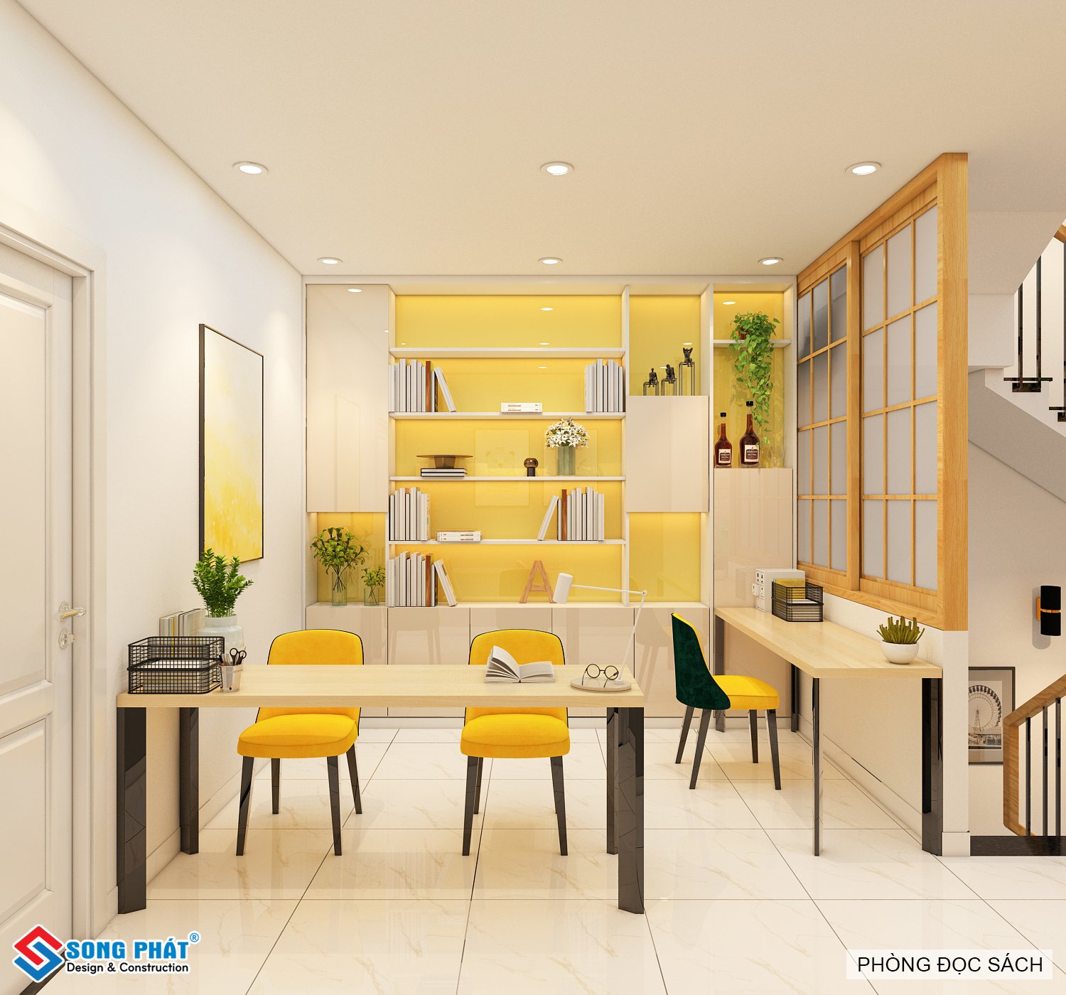 Thiết kế mẫu nhà 4x22m trệt 2 lầu 1 tum full nội thất