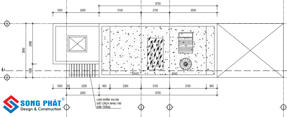Thiết kế và thi công nhà trệt 1 lầu sân thượng 4x16 nội thất hiện đại Tret-lau-san-thuong-4x16m-4