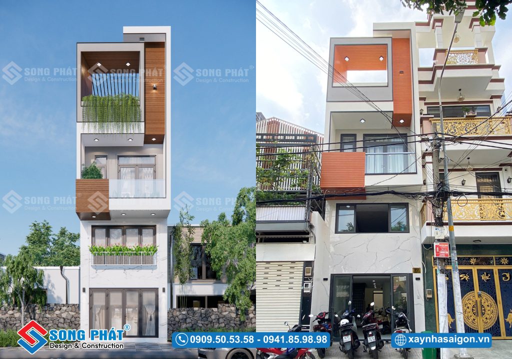 Nhà trệt lửng 2 lầu 77.9m2, CĐT anh Nhã – Tân Phú