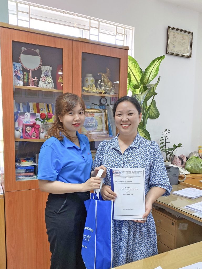 Chị Linh đã ký hợp đồng cùng Song Phát vào ngày 22/2/2023