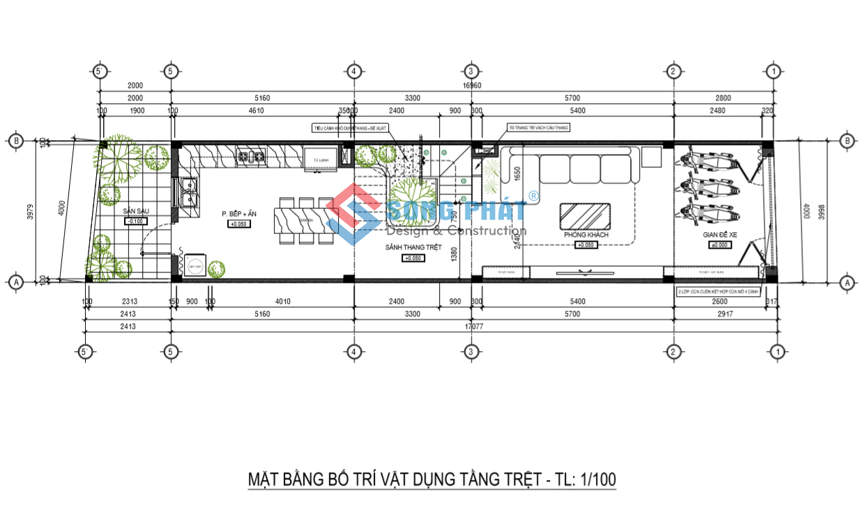 Thiết Kế Nhà 3 Tầng 4x18m Với Những đường Công Tinh Tế Nổi Bật Cả Góc 