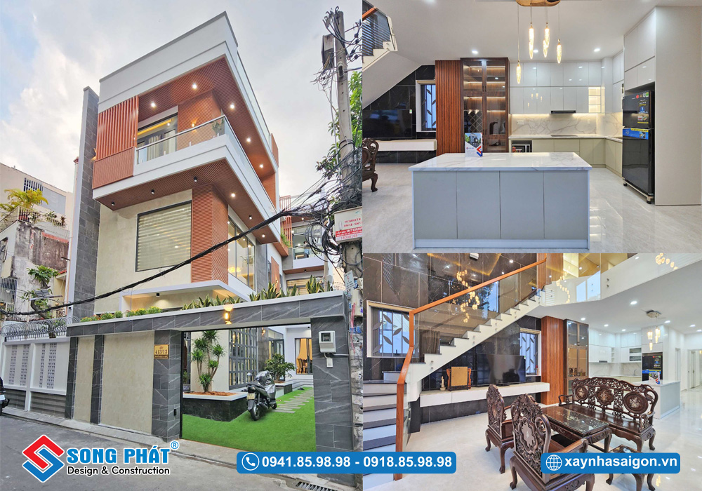 Mẫu nhà 2 mặt tiền 7x14m full nội thất khu vực Phú Nhuận. 