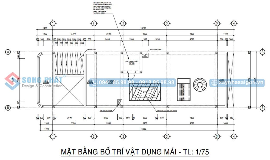 Mặt bằng mái