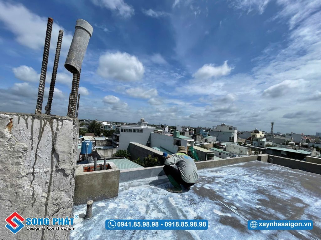 09/09 Vệ sinh, chống thấm sân thượng sau