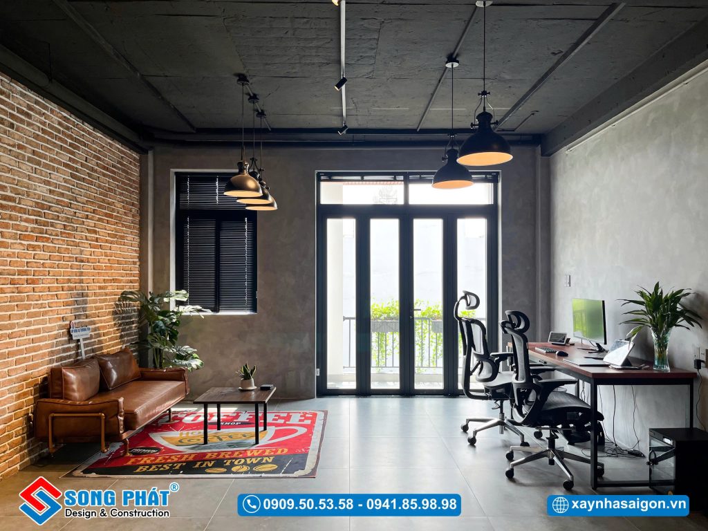 Đèn trang trí làm điểm nhấn cho không gian phòng làm việc