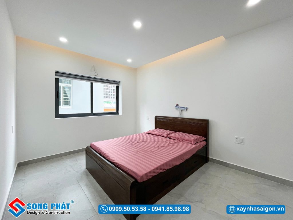 Phòng ngủ cho khách với thiết kế đơn giản