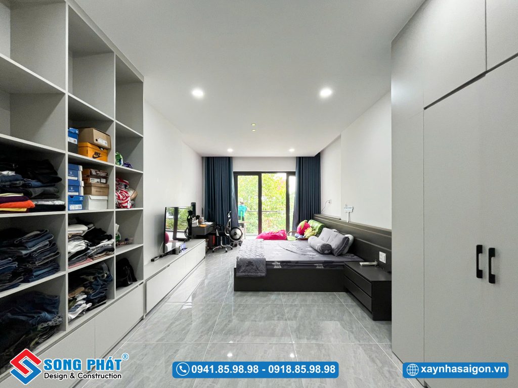 Phòng ngủ Master với diện tích lớn, thoáng đạt