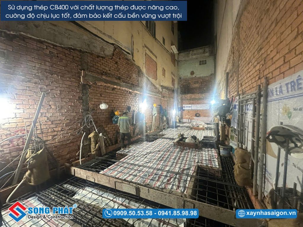 10/04 Hoàn thiện đi thép móng – sàn trệt