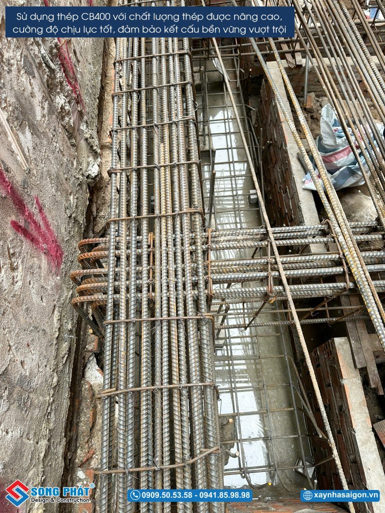 01/07 Hoàn thiện đi thép giằng móng